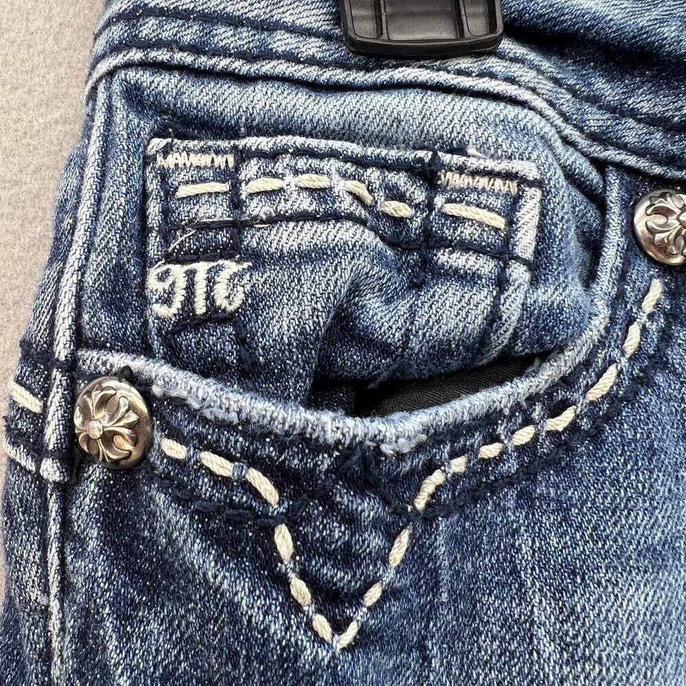 Miss Me Women's Jeans Size 26 (2) Skinny Rhinestone Minimalist Preppy Normcore - Picture 10 of 16